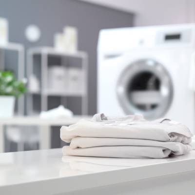 Fresh towels from laundry